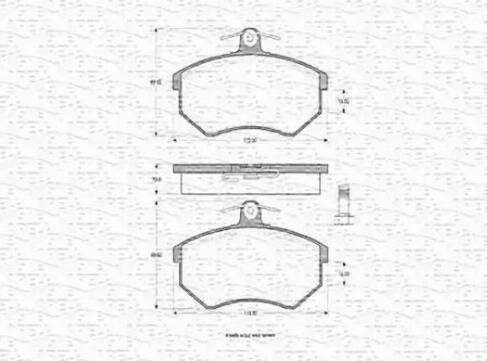 Magneti Marelli 363702160196 - Kit de plaquettes de frein, frein à disque cwaw.fr