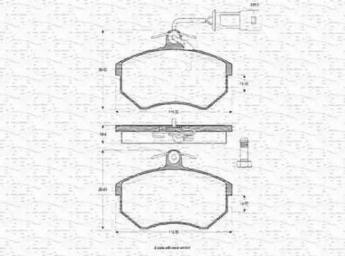 Magneti Marelli 363702160197 - Kit de plaquettes de frein, frein à disque cwaw.fr