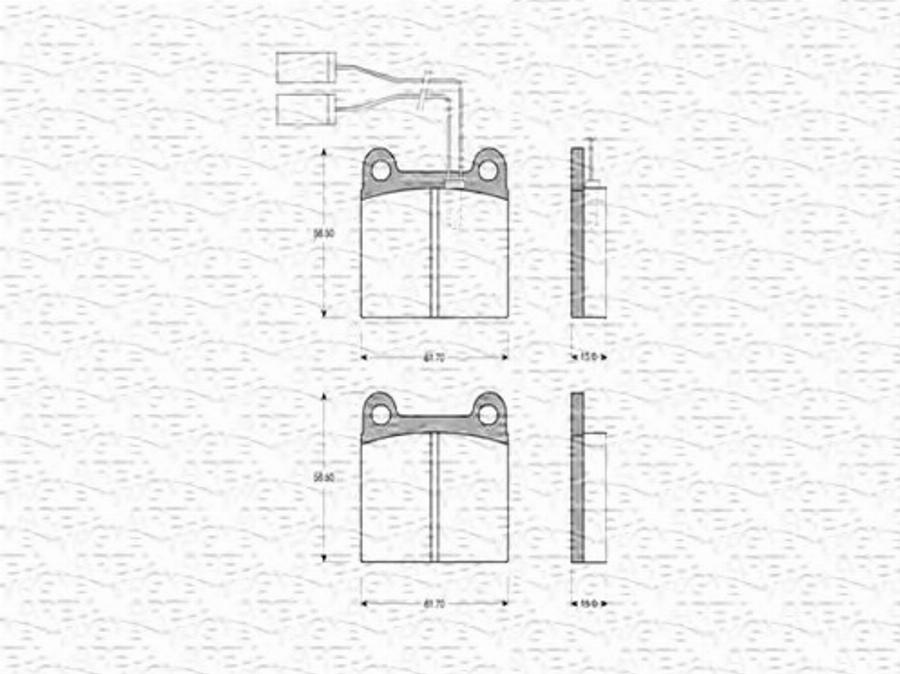 Magneti Marelli 363702160156 - Kit de plaquettes de frein, frein à disque cwaw.fr