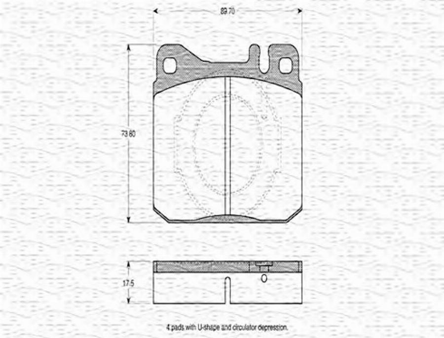 Magneti Marelli 363702160160 - Kit de plaquettes de frein, frein à disque cwaw.fr