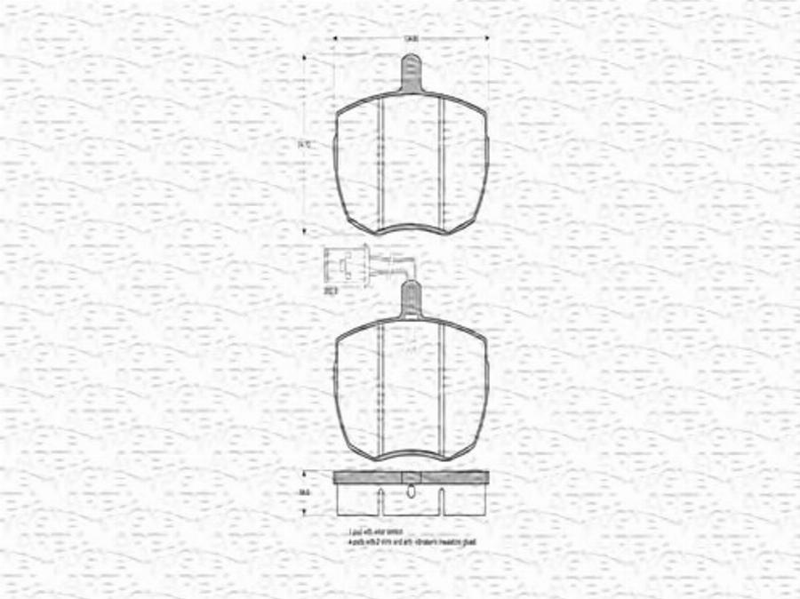 Magneti Marelli 363702160168 - Kit de plaquettes de frein, frein à disque cwaw.fr