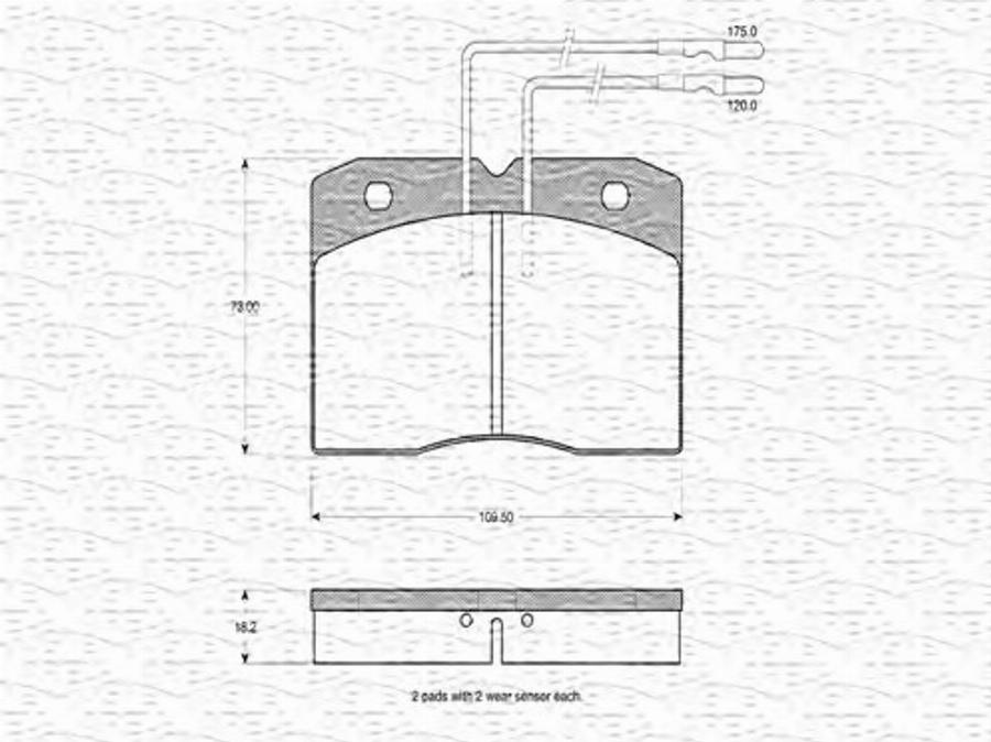 Magneti Marelli 363702160162 - Kit de plaquettes de frein, frein à disque cwaw.fr