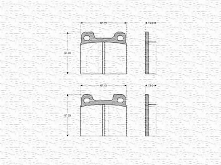 Magneti Marelli 363702160101 - Kit de plaquettes de frein, frein à disque cwaw.fr