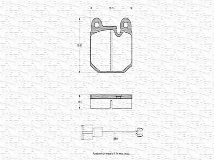 Magneti Marelli 363702160103 - Kit de plaquettes de frein, frein à disque cwaw.fr