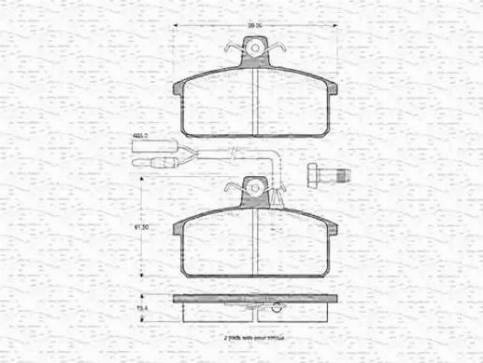 Magneti Marelli 363702160174 - Kit de plaquettes de frein, frein à disque cwaw.fr