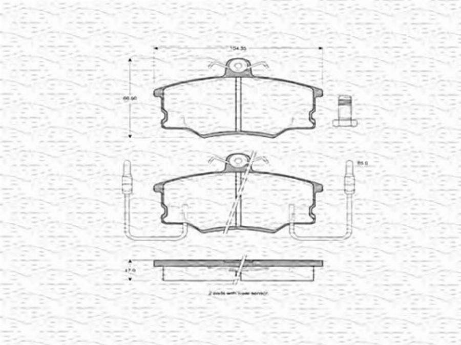 Magneti Marelli 363702160178 - Kit de plaquettes de frein, frein à disque cwaw.fr