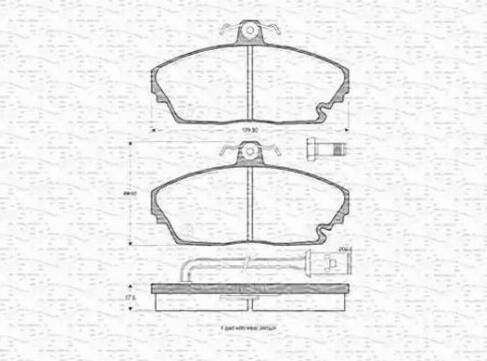 Magneti Marelli 363702160855 - Kit de plaquettes de frein, frein à disque cwaw.fr