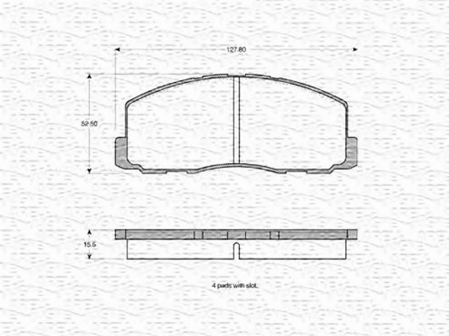 Magneti Marelli 363702160805 - Kit de plaquettes de frein, frein à disque cwaw.fr