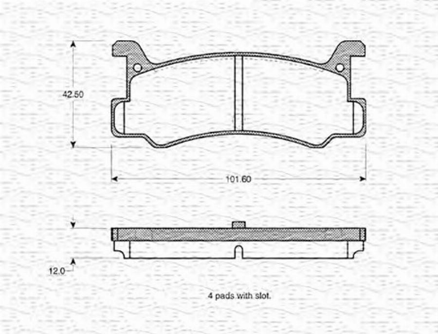 Magneti Marelli 363702160817 - Kit de plaquettes de frein, frein à disque cwaw.fr