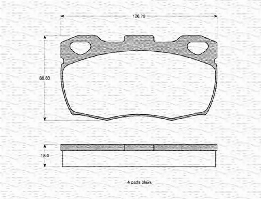 Magneti Marelli 363702160829 - Kit de plaquettes de frein, frein à disque cwaw.fr