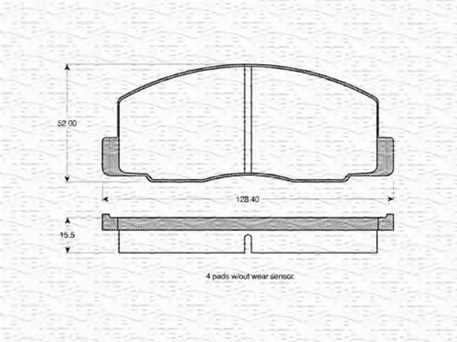 Magneti Marelli 363702160826 - Kit de plaquettes de frein, frein à disque cwaw.fr