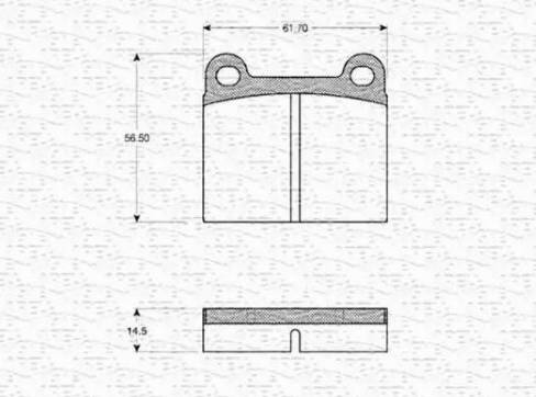 Magneti Marelli 363702160877 - Kit de plaquettes de frein, frein à disque cwaw.fr