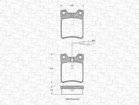 Magneti Marelli 363702160395 - Kit de plaquettes de frein, frein à disque cwaw.fr