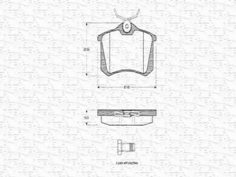 Magneti Marelli 363702160345 - Kit de plaquettes de frein, frein à disque cwaw.fr