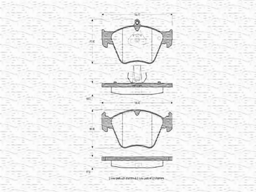 Magneti Marelli 363702160369 - Kit de plaquettes de frein, frein à disque cwaw.fr