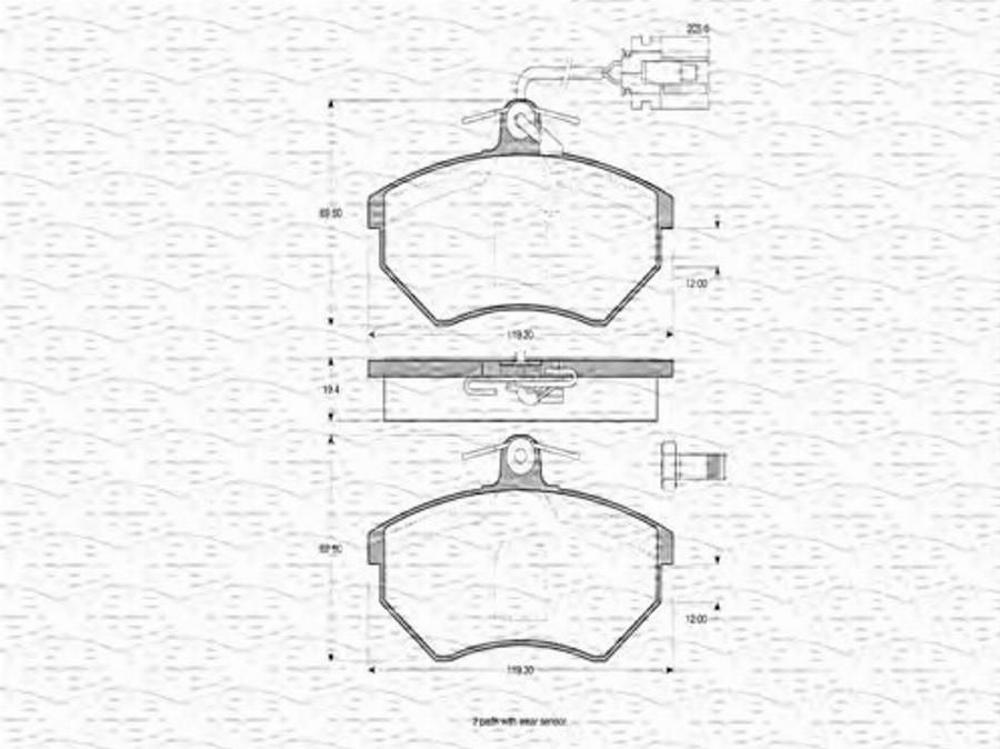 Magneti Marelli 363702160364 - Kit de plaquettes de frein, frein à disque cwaw.fr