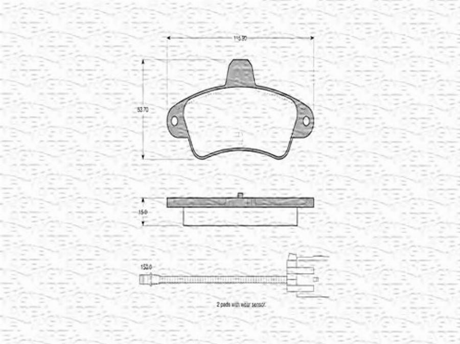 Magneti Marelli 363702160366 - Kit de plaquettes de frein, frein à disque cwaw.fr