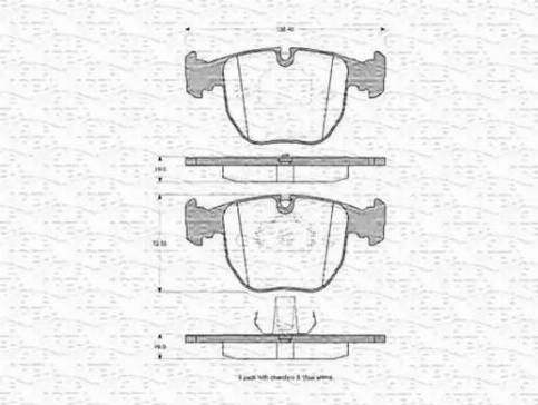 Magneti Marelli 363702160368 - Kit de plaquettes de frein, frein à disque cwaw.fr