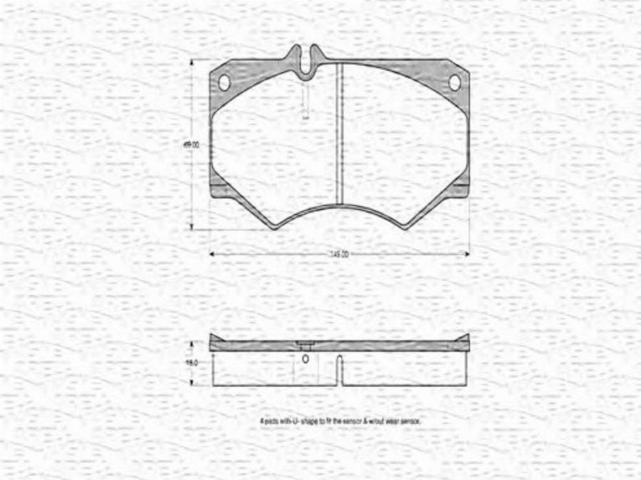 Magneti Marelli 363702160309 - Kit de plaquettes de frein, frein à disque cwaw.fr