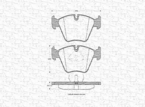 Magneti Marelli 430216170307 - Kit de plaquettes de frein, frein à disque cwaw.fr