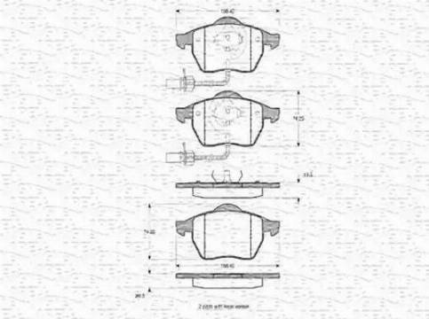 Magneti Marelli 363702160313 - Kit de plaquettes de frein, frein à disque cwaw.fr