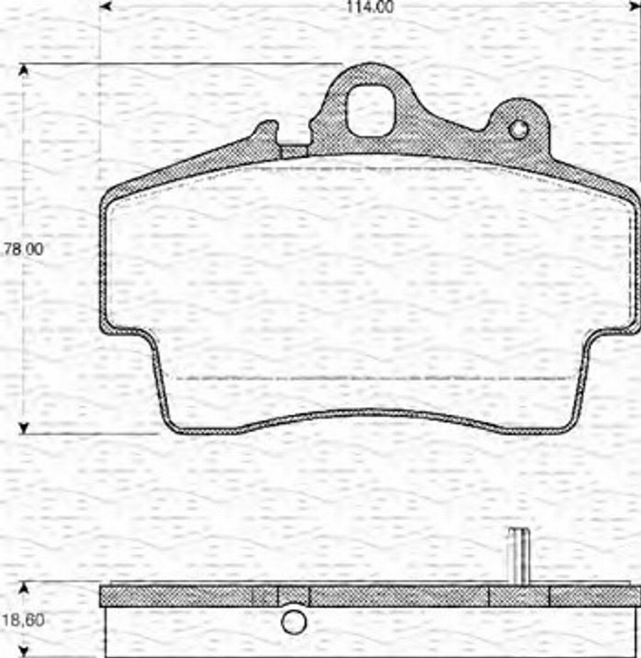 Magneti Marelli 363702160380 - Kit de plaquettes de frein, frein à disque cwaw.fr