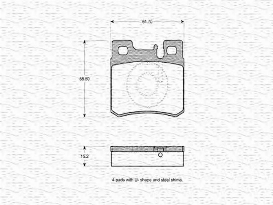 Magneti Marelli 363702160339 - Kit de plaquettes de frein, frein à disque cwaw.fr