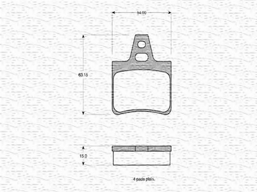 Magneti Marelli 363702160329 - Kit de plaquettes de frein, frein à disque cwaw.fr