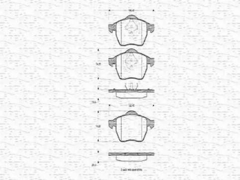 Magneti Marelli 363702160379 - Kit de plaquettes de frein, frein à disque cwaw.fr