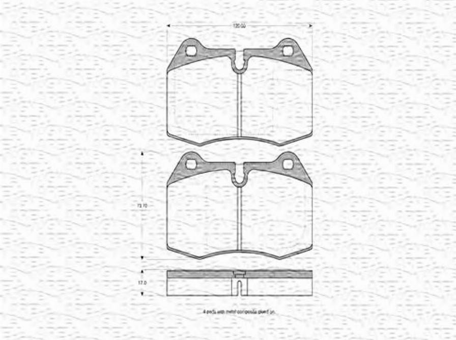 Magneti Marelli 363702160372 - Kit de plaquettes de frein, frein à disque cwaw.fr