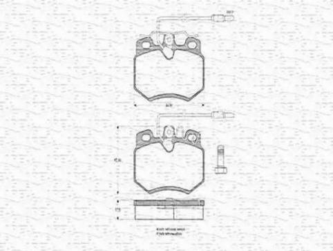 Magneti Marelli 430216170299 - Kit de plaquettes de frein, frein à disque cwaw.fr