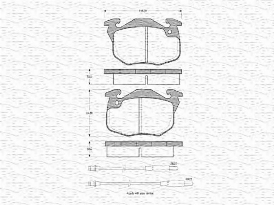 Magneti Marelli 363702160295 - Kit de plaquettes de frein, frein à disque cwaw.fr