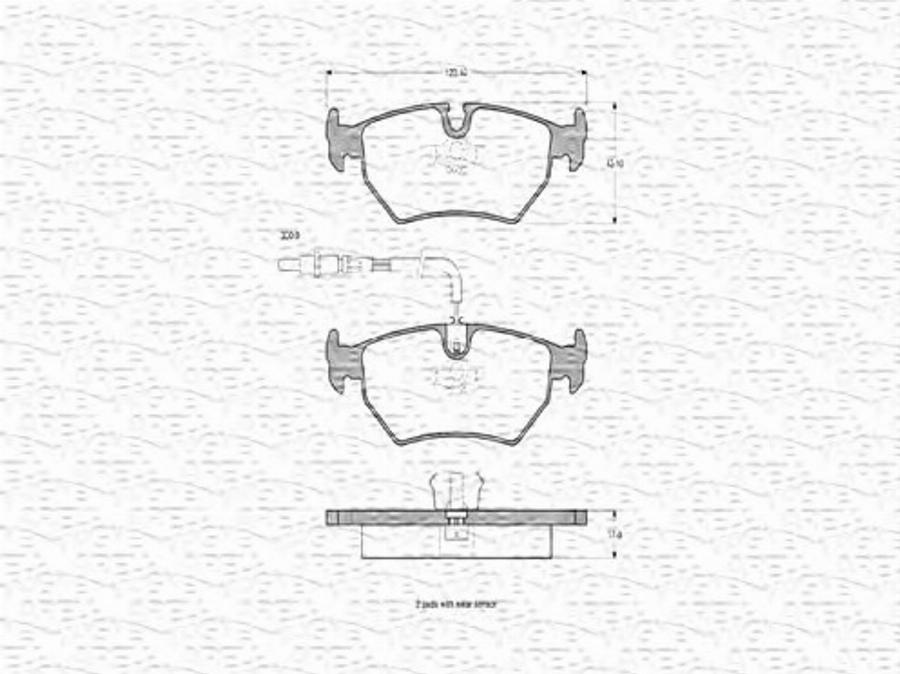 Magneti Marelli 363702160291 - Kit de plaquettes de frein, frein à disque cwaw.fr