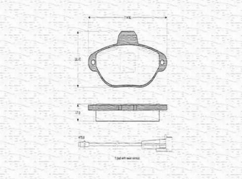 Magneti Marelli 363702160298 - Kit de plaquettes de frein, frein à disque cwaw.fr