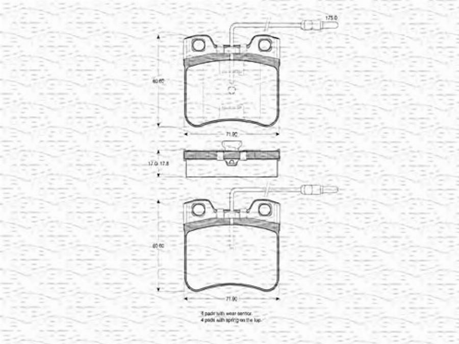 Magneti Marelli 363702160269 - Kit de plaquettes de frein, frein à disque cwaw.fr