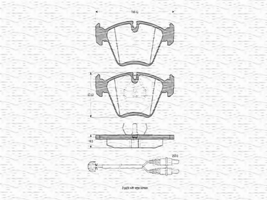 Magneti Marelli 363702160261 - Kit de plaquettes de frein, frein à disque cwaw.fr