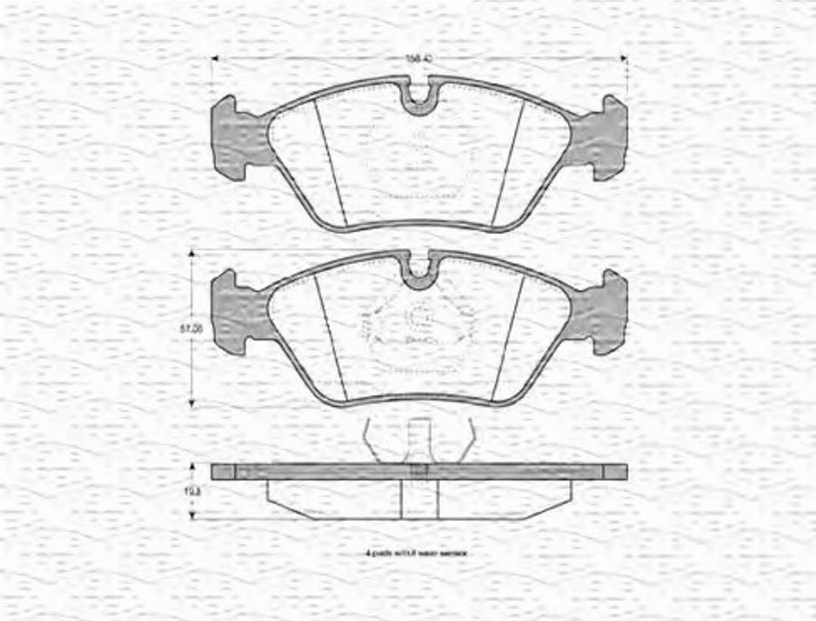 Magneti Marelli 363702160203 - Kit de plaquettes de frein, frein à disque cwaw.fr