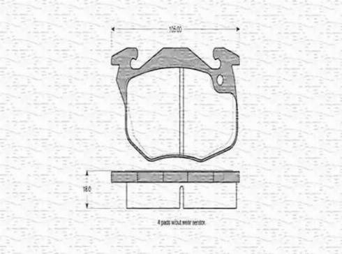 Magneti Marelli 430216170215 - Kit de plaquettes de frein, frein à disque cwaw.fr