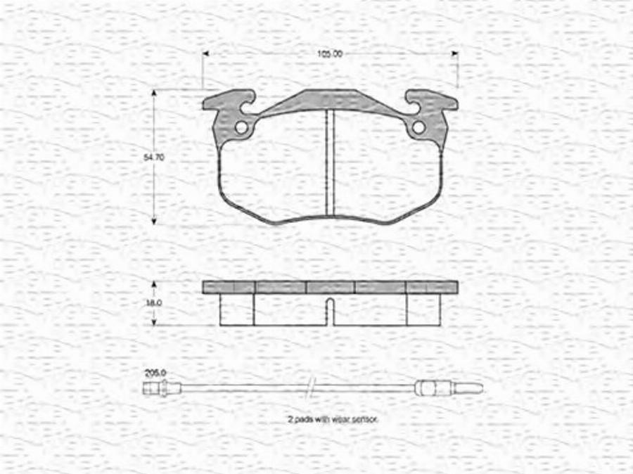 Magneti Marelli 363702160218 - Kit de plaquettes de frein, frein à disque cwaw.fr