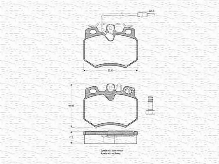 Magneti Marelli 363702160213 - Kit de plaquettes de frein, frein à disque cwaw.fr