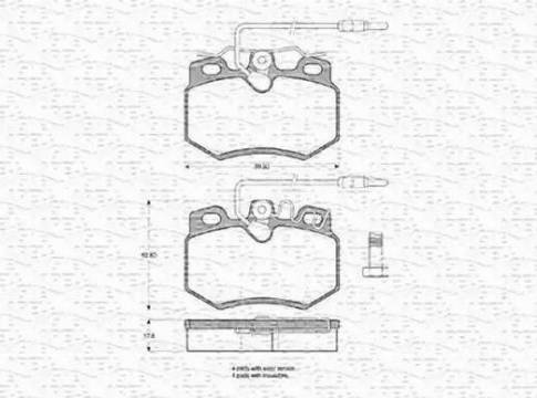 Magneti Marelli 430216170217 - Kit de plaquettes de frein, frein à disque cwaw.fr