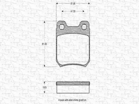 Magneti Marelli 363702160270 - Kit de plaquettes de frein, frein à disque cwaw.fr