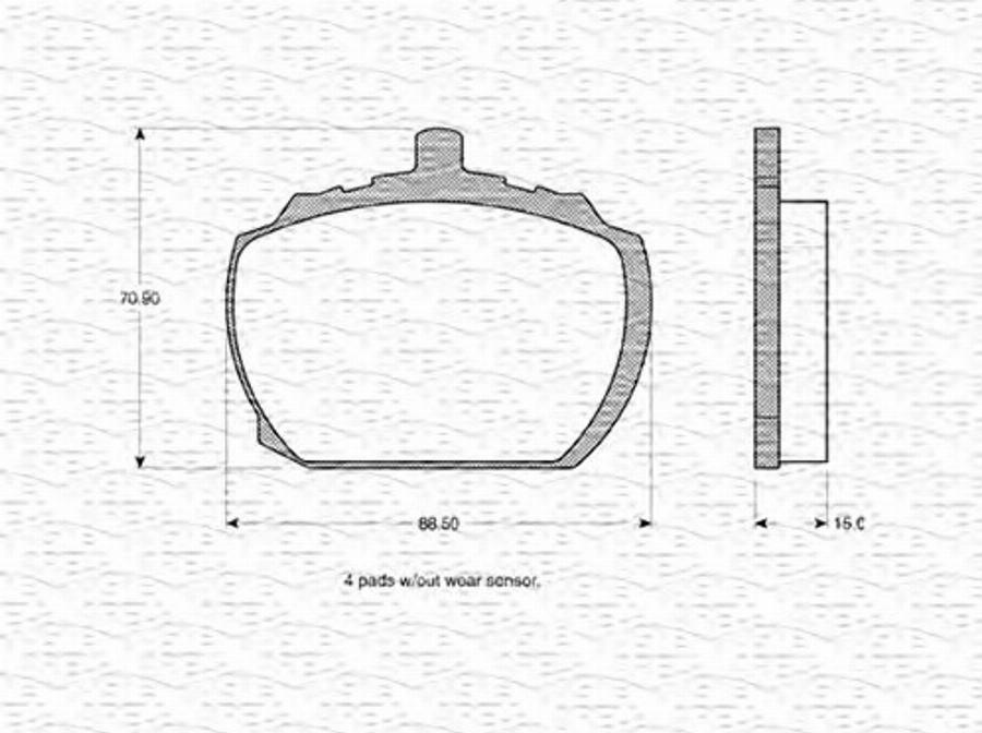 Magneti Marelli 363702160797 - Kit de plaquettes de frein, frein à disque cwaw.fr