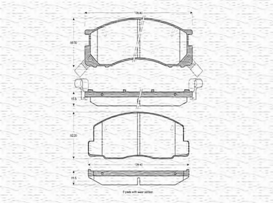 Magneti Marelli 363702160747 - Kit de plaquettes de frein, frein à disque cwaw.fr