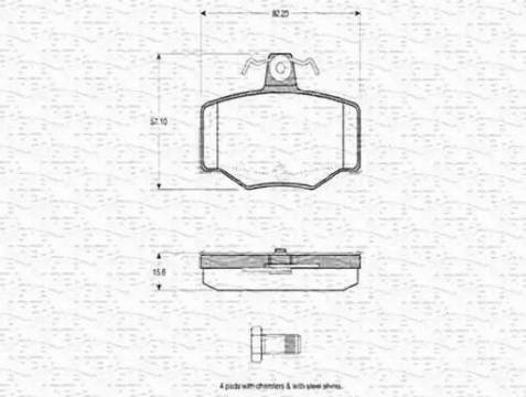 Magneti Marelli 363702160753 - Kit de plaquettes de frein, frein à disque cwaw.fr