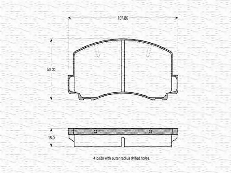 Magneti Marelli 363702160769 - Kit de plaquettes de frein, frein à disque cwaw.fr