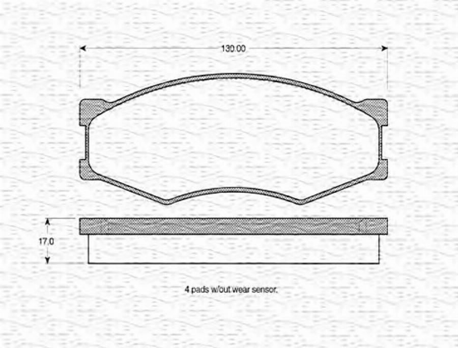 Magneti Marelli 363702160785 - Kit de plaquettes de frein, frein à disque cwaw.fr