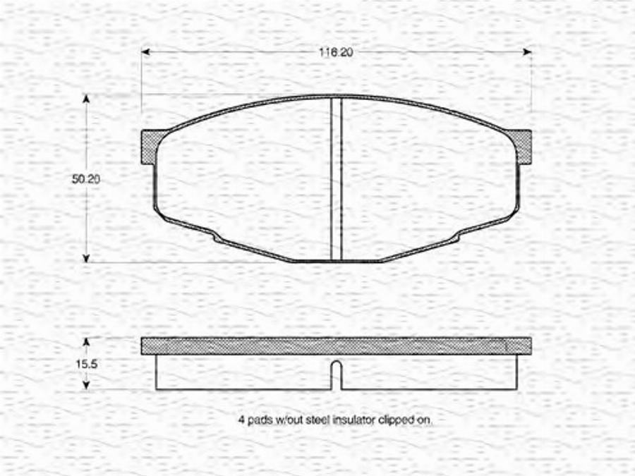 Magneti Marelli 363702160734 - Kit de plaquettes de frein, frein à disque cwaw.fr