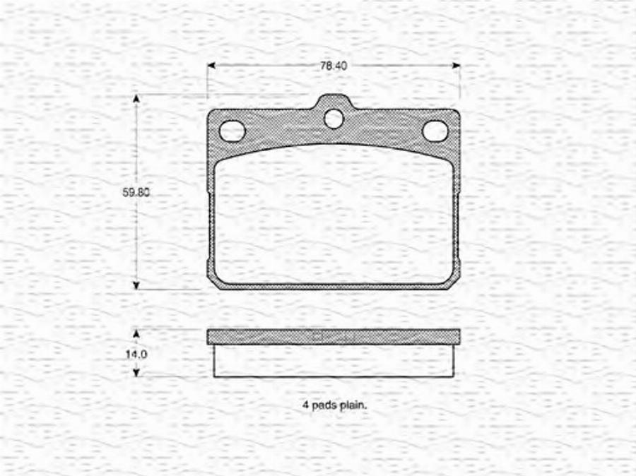 Magneti Marelli 363702160735 - Kit de plaquettes de frein, frein à disque cwaw.fr