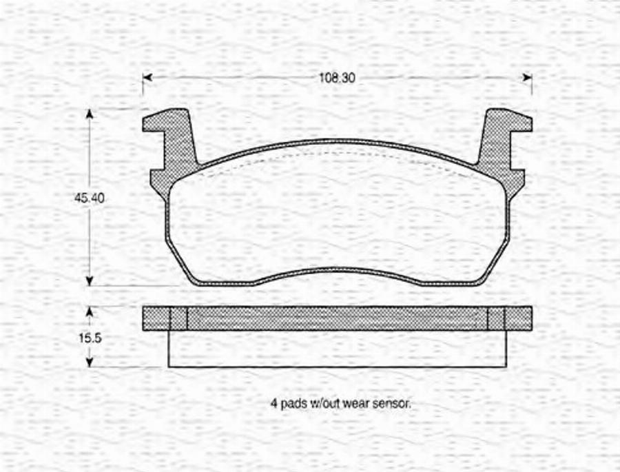 Magneti Marelli 363702160737 - Kit de plaquettes de frein, frein à disque cwaw.fr